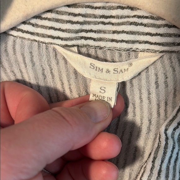 $5/25! Add 5 to bundle to get for $25 Striped Button Down Shirt - Picture 2 of 4